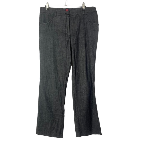 Dolce & Gabbana Dark Gray Bootcut Mid Rise Dress Pants 46/10 - Picture 1 of 4
